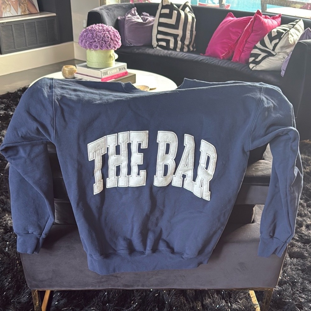 The Bar women’s Sweatshirt in Navy Blue - Picture 2 of 5